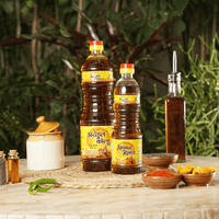 Arohul Kolhu Mustard Oil 1 Litre Bottle