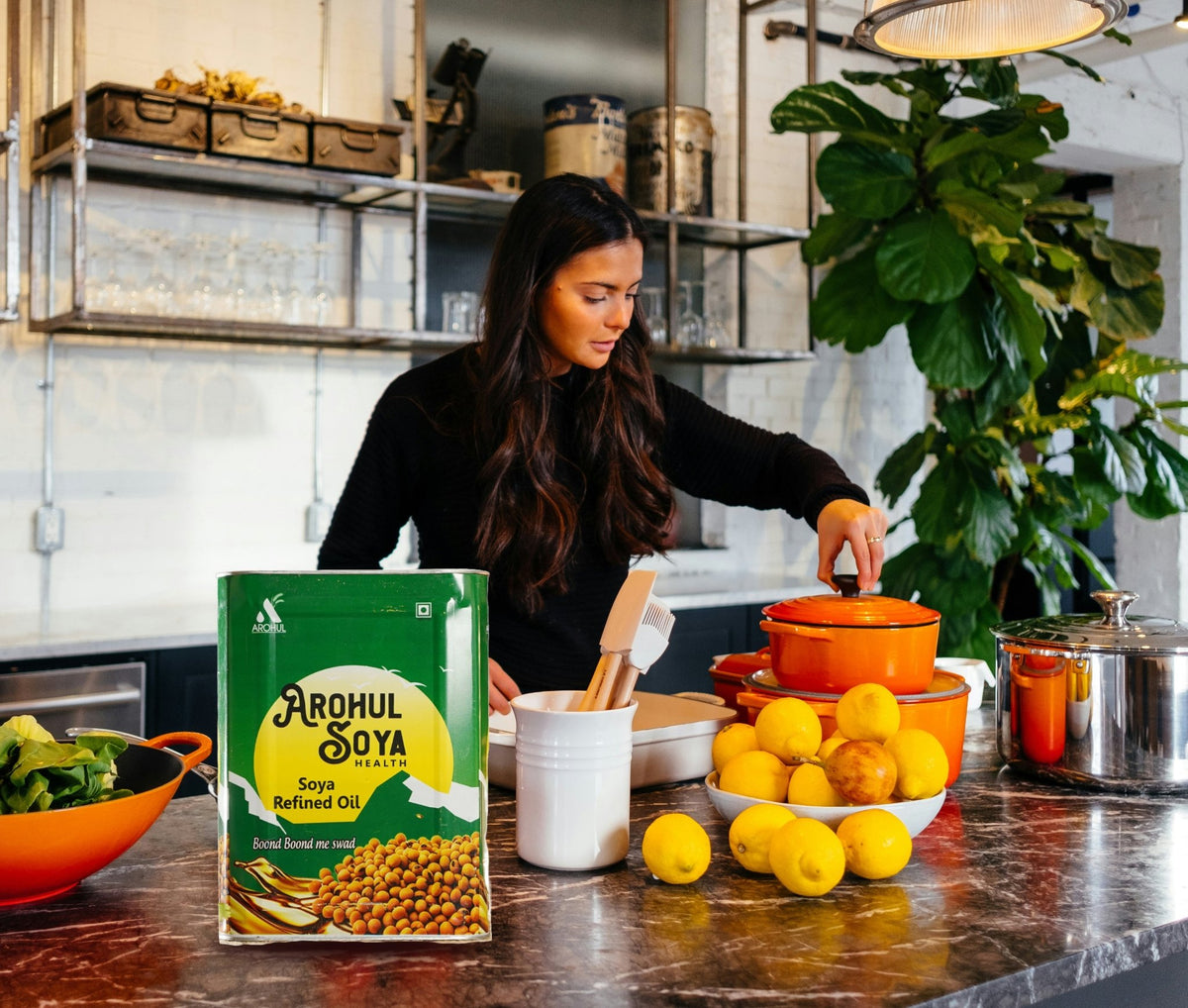 Arohul Soyabean Refined Oil 15 Kg Iron Tin