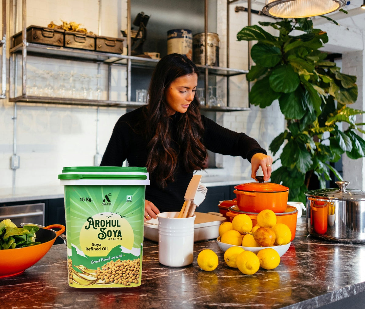 Arohul Soyabean Refined Oil 15 Kg Bucket