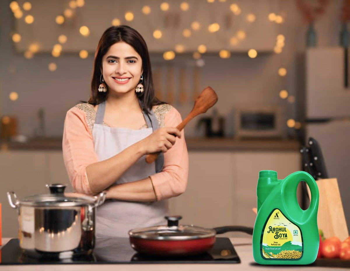 Arohul Soyabean Refined Oil 2 Litres HDP Jar